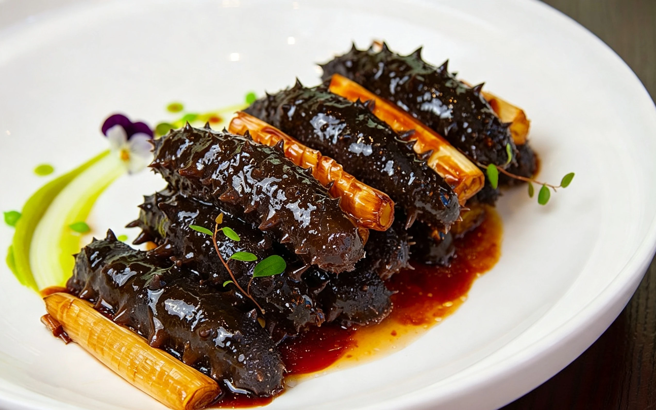 Scallion braised sea cucumber — central to Shandong's seafood tradition