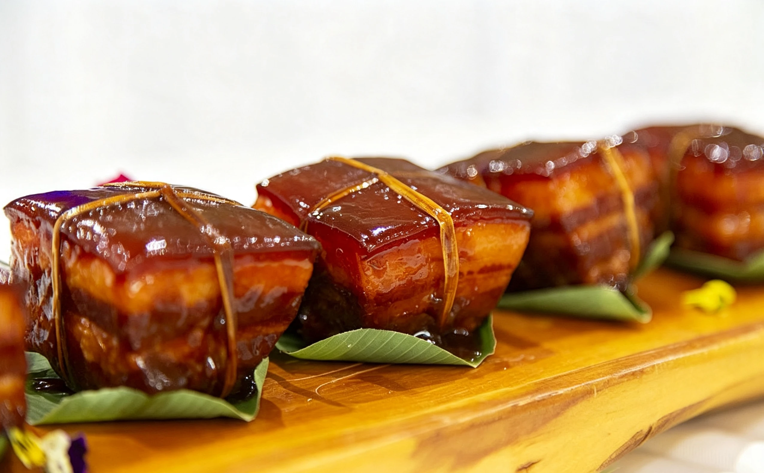 Dongpo pork — braised belly named after the exiled poet Su Dongpo