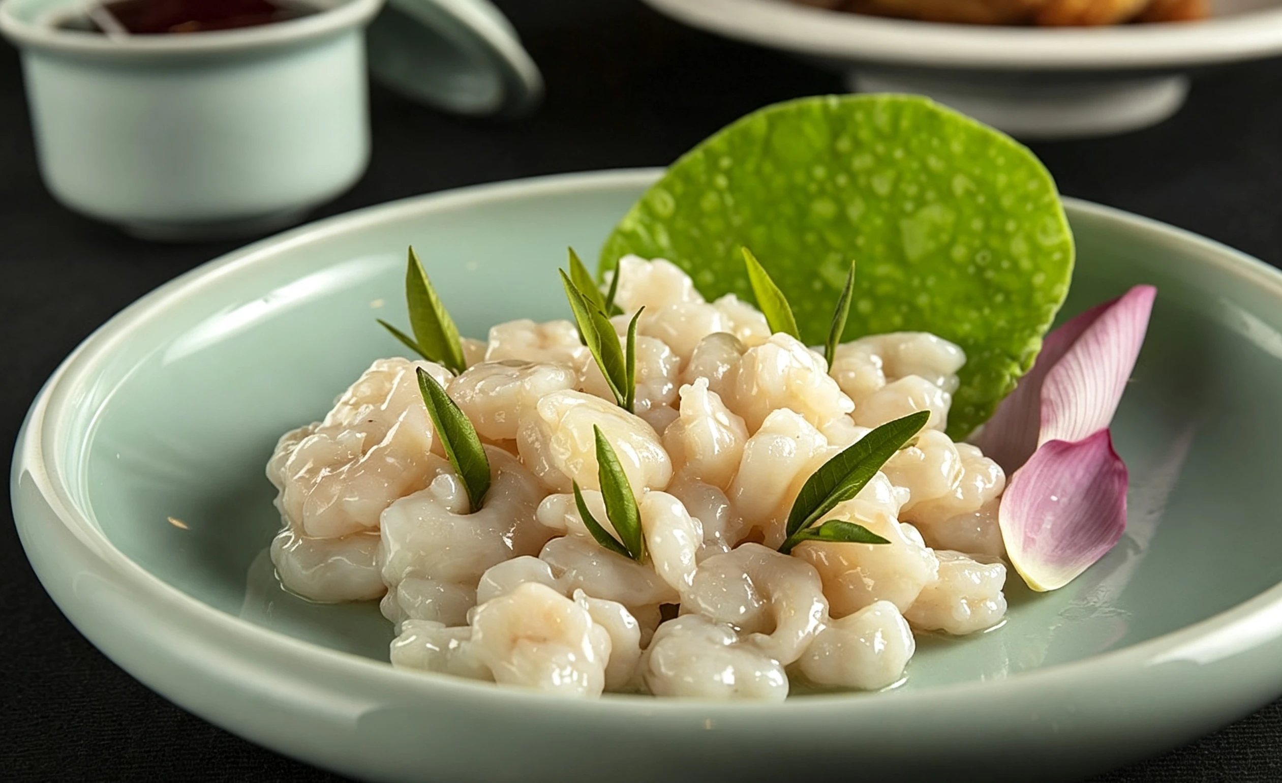 Longjing tea shrimp — Hangzhou's signature pairing of tea and wok